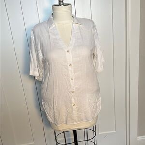 Elegant Cream Button-Down Shirt